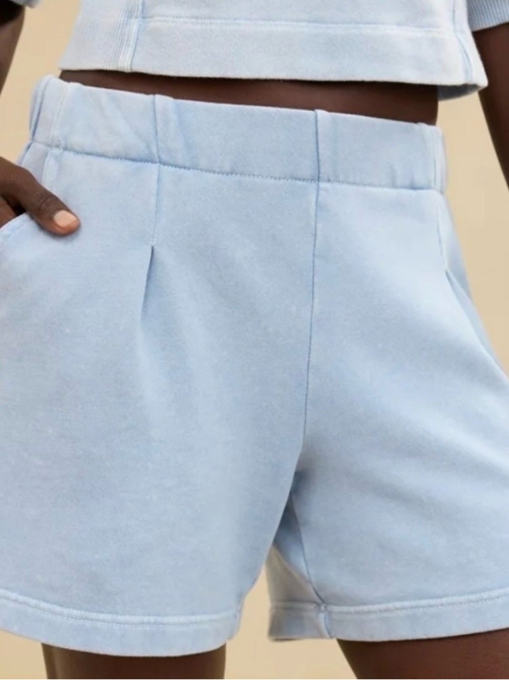 Aerie Light Blue High Waist Shorts